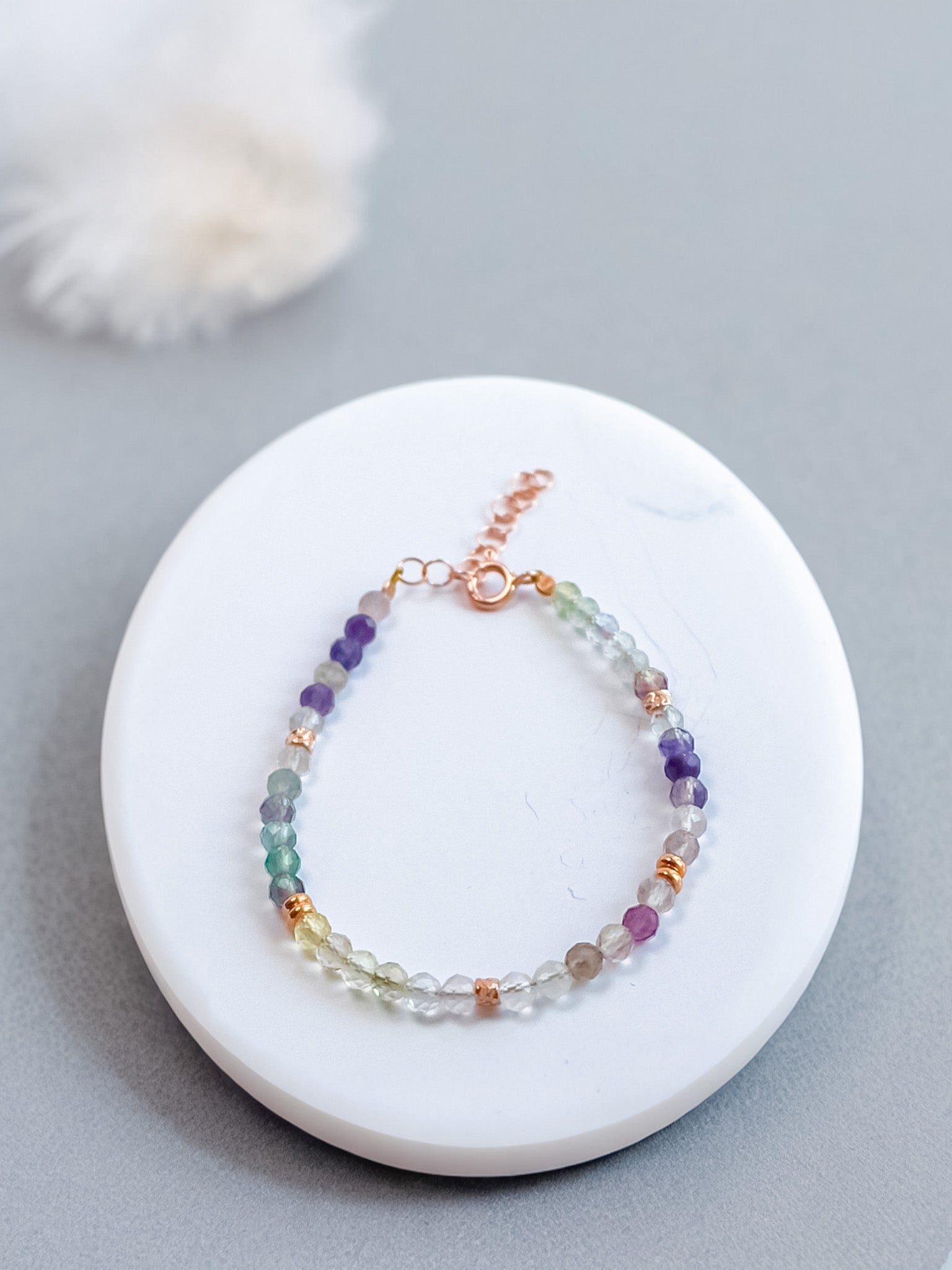 Steinarmband Roségold - Liora - Lovesign - Handmade in Tyrol